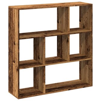 Kamerscherm / boekenkast 102x29x103,5 cm hout oud houtkleurig 7