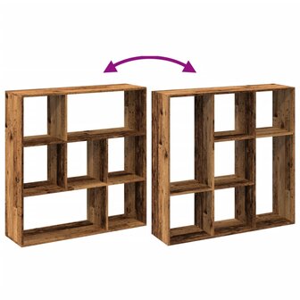 Kamerscherm / boekenkast 102x29x103,5 cm hout oud houtkleurig 8