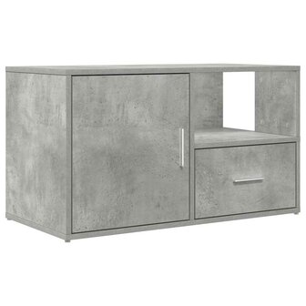 Hoekkast 200x40x45 cm bewerkt hout betongrijs 6