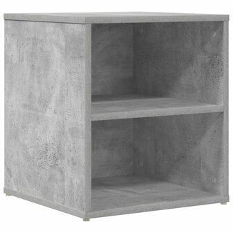 Hoekkast 200x40x45 cm bewerkt hout betongrijs 7