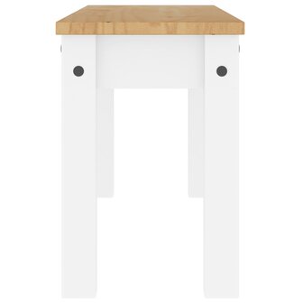 Eetkamerbank Panama 105x30x45 cm massief grenenhout wit 5