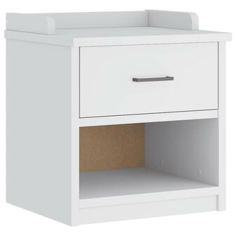 Gangbankje SANDNES wit 45x40x50 cm massief grenenhout 2