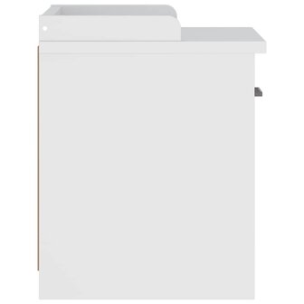 Gangbankje SANDNES wit 45x40x50 cm massief grenenhout 7