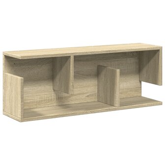 Wandkast 80x20x30 cm bewerkt hout sonoma eikenkleurig 2