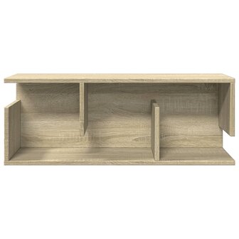 Wandkast 80x20x30 cm bewerkt hout sonoma eikenkleurig 4