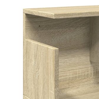 Wandkast 80x20x30 cm bewerkt hout sonoma eikenkleurig 7