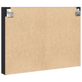 Vitrinekast 80x8,5x58 cm bewerkt hout zwart 6