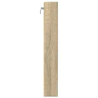 Vitrinekast 80x8,5x58 cm bewerkt hout sonoma eikenkleurig 5
