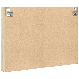 Vitrinekast 80x8,5x58 cm bewerkt hout sonoma eikenkleurig 6