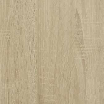 Vitrinekast 80x8,5x58 cm bewerkt hout sonoma eikenkleurig 9