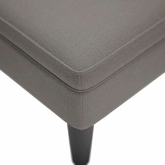 Chaise longue met kussen en rechterarmleuning stof taupe 7