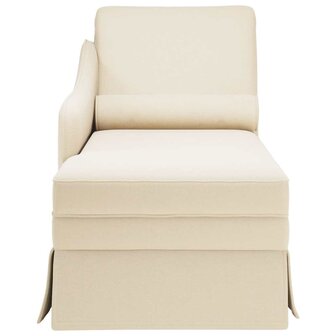 Chaise longue met bolster en rechterarmleuning linnen 4