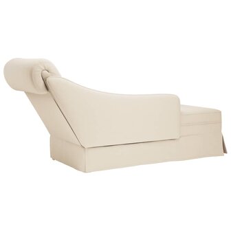 Chaise longue met bolster en rechterarmleuning linnen 6