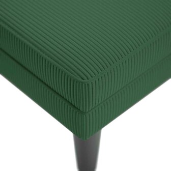 Chaise longue met kussen corduroy stof jungle groen 7
