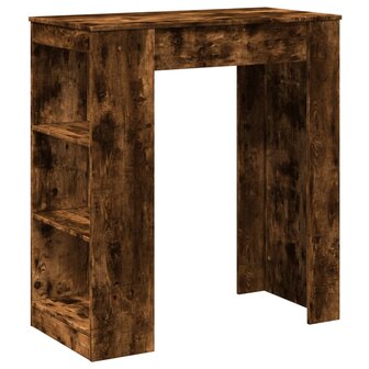 Bartafel met rekken 95x47x103,5 cm bewerkt hout gerookt eiken 2