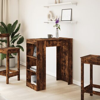 Bartafel met rekken 95x47x103,5 cm bewerkt hout gerookt eiken 3