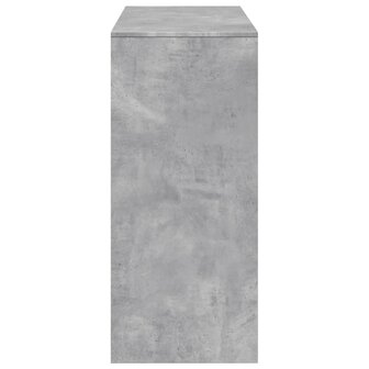 Bartafel met schap 124x46x103,5 cm bewerkt hout betongrijs 5