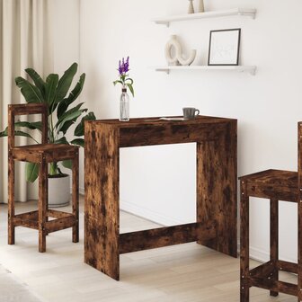 Bartafel 102x50x103,5 cm bewerkt hout gerookt eikenkleur 3