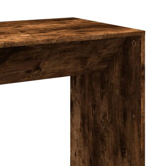 Bartafel 102x50x103,5 cm bewerkt hout gerookt eikenkleur 7