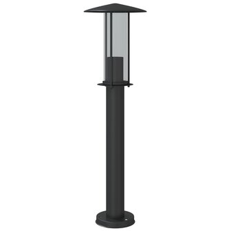 Vloerlamp voor buiten 3 st 60 cm roestvrij staal zwart 6