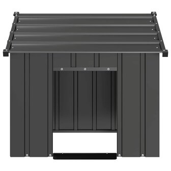 Hondenhok met dak 85x107x81 cm gegalvaniseerd staal 3