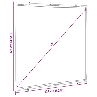 Projectiescherm wandhangend 67 inch 1:1 7