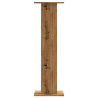 Speakerstandaards 2 st 30x30x95 cm hout artisanaal eikenkleurig 4