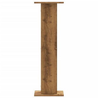 Speakerstandaards 2 st 30x30x95 cm hout artisanaal eikenkleurig 5