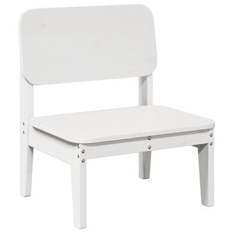 Tuinstoel 60x52,5x72 cm massief grenenhout wit 2