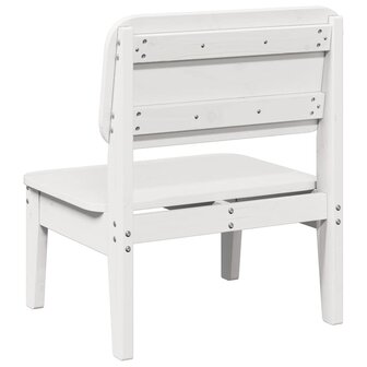 Tuinstoel 60x52,5x72 cm massief grenenhout wit 5