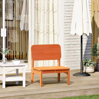 Tuinstoel 60x52,5x72 cm massief grenenhout wasbruin 1