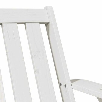 Tuinstoel Adirondack 75x77x77 cm massief grenenhout wit 7