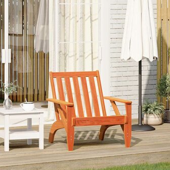 Tuinstoel Adirondack 75x77x77 cm massief grenenhout wasbruin 1