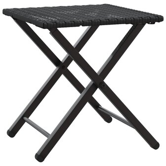 5-delige Tuinset inklapbaar poly rattan zwart  6