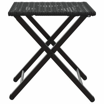 5-delige Tuinset inklapbaar poly rattan zwart  7