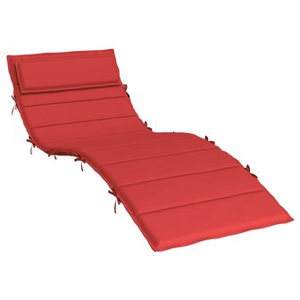 Ligbedkussen 180x60x4 cm oxford stof rood 2
