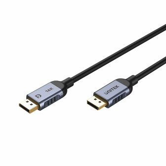 DisplayPort kabel Unitek C1628GY01-2M Zwart Grijs 2 m 1