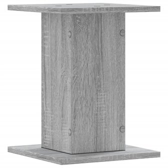 Plantenstandaards 2 st 30x30x40 cm bewerkt hout grijs sonoma 5