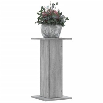 Plantenstandaards 2 st 30x30x60 cm bewerkt hout grijs sonoma 1
