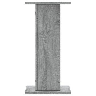 Plantenstandaards 2 st 30x30x60 cm bewerkt hout grijs sonoma 4