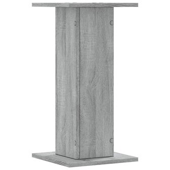 Plantenstandaards 2 st 30x30x60 cm bewerkt hout grijs sonoma 5