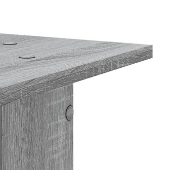 Plantenstandaards 2 st 30x30x60 cm bewerkt hout grijs sonoma 8