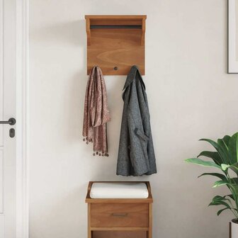 Wandkapstok SANDNES 43x30x42 cm massief grenenhout 4