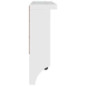 Wandkapstok SANDNES wit 87x12x35 cm massief grenenhout 6
