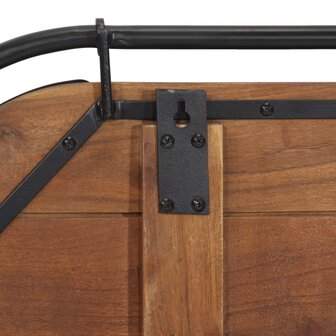 Wandkapstok met 5 haken massief gerecycled hout 8