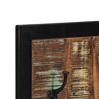 Kapstok 40x2x80 cm massief gerecycled hout meerkleurig 5