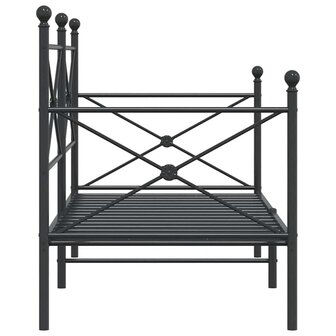 Slaapbank zonder matras 90x190 cm staal zwart 6