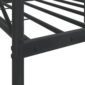 Slaapbank zonder matras 90x190 cm staal zwart 9