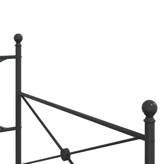 Slaapbank zonder matras 100x190 cm staal zwart 8