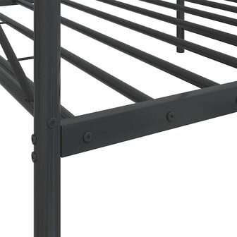Slaapbank zonder matras 100x190 cm staal zwart 9